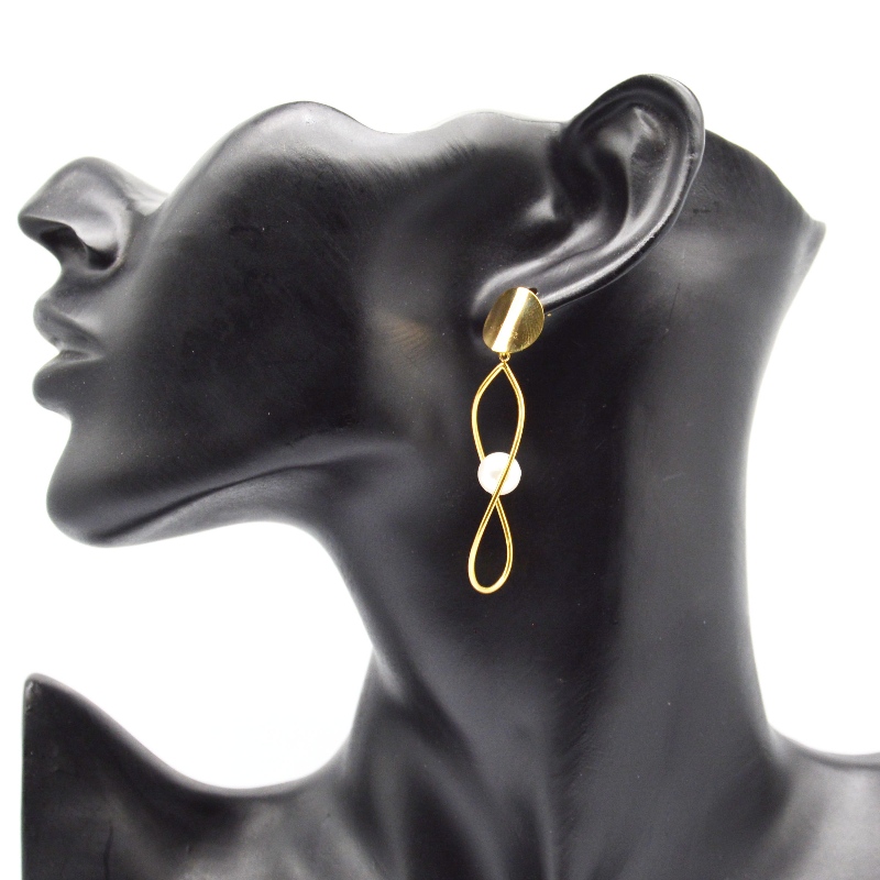 Perlové náušnice z nerezové oceli, módní šperky, módní šperky, Pearl Jewelry Rfber0168