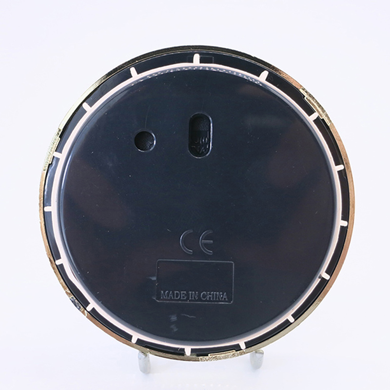 70mm zlatý rám bílá spodní kolo hodinová vložka