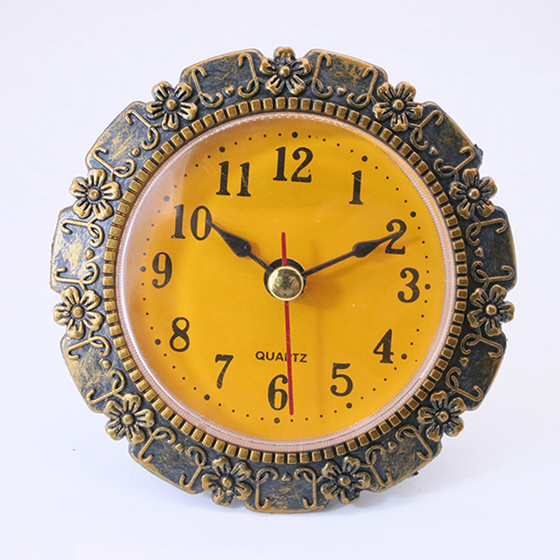 Průměr 80MM Plum Starožitné nástěnné hodiny