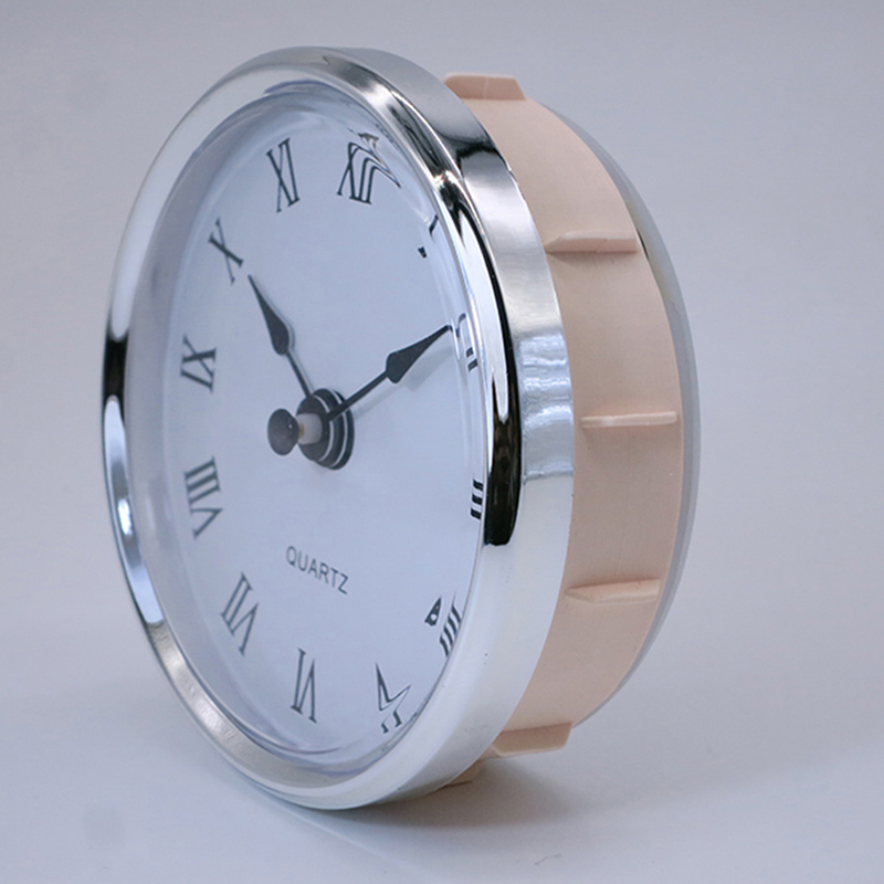 průměr 80mm stříbrná barva studie místnosti stěna vložka hodin