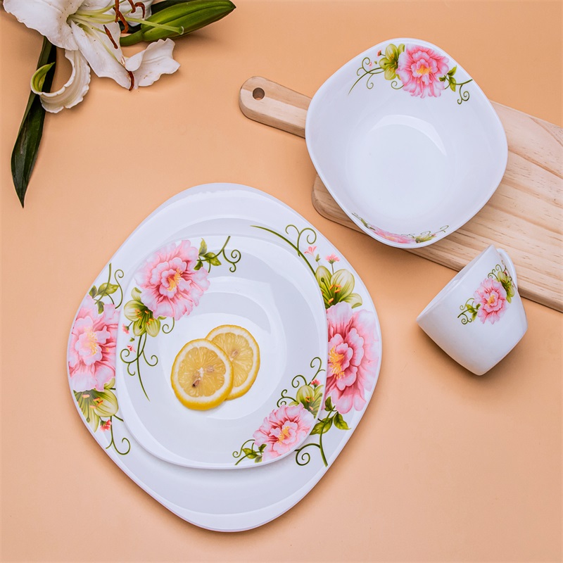 16F & Square Dinner Set Heat Resistant Opal Glassware