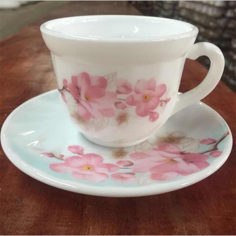 Opal glass glass večeře set --Round Coffee Set