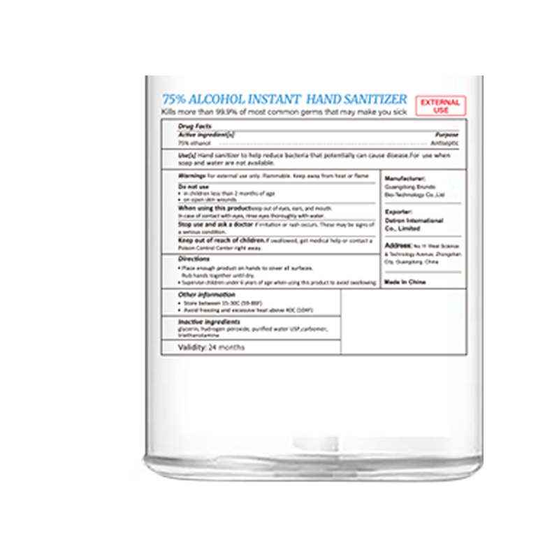 300ml 75% Alkohol instant hand sanitizer gel