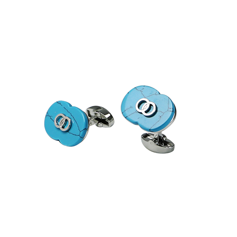 Dvojité strany Turquoise Classic Cuff Links