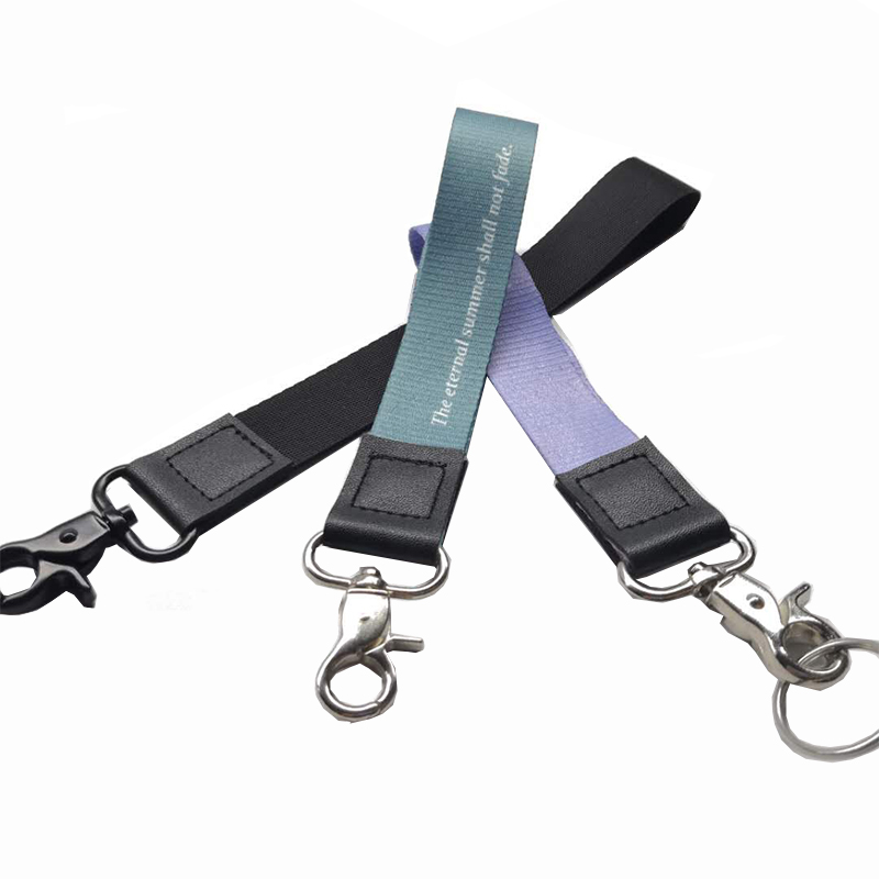 Továrně přizpůsobené šňůry na velkoobchodní prodej Key Chain Lanyard butikové ruční lanové polyesterové lanko