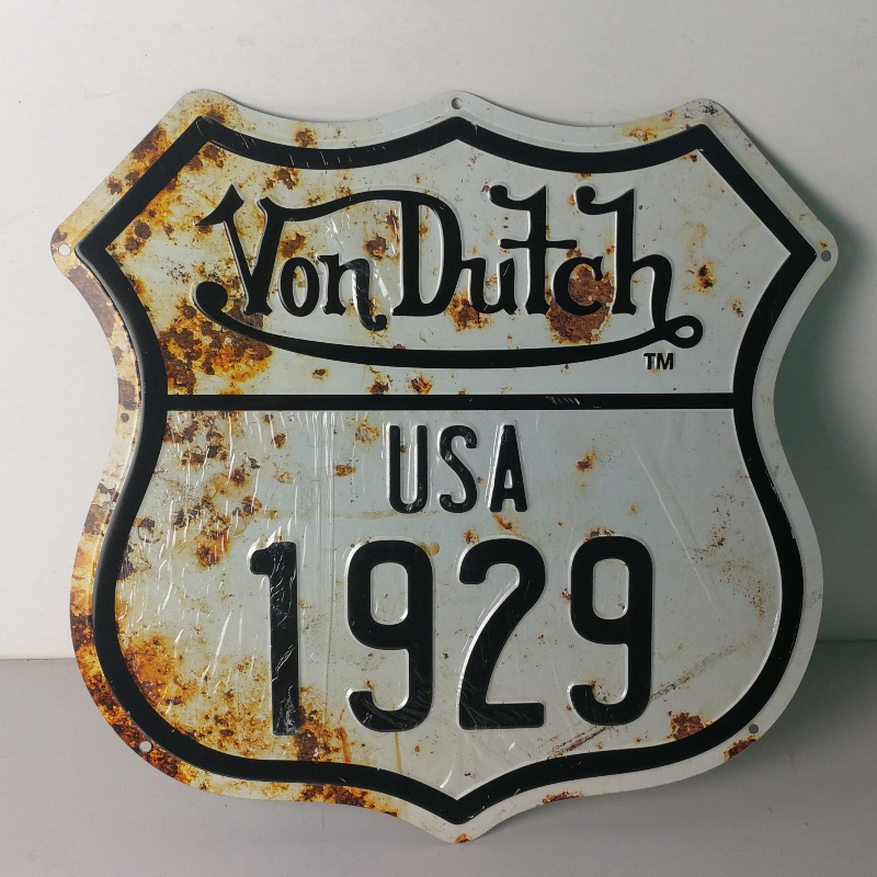 Ročník reliéfní kovové plechové cedule pro hospodskou výzdobu nebo varovný signál Retro plechové cedule Vintage ozdobné talíře Kovová stěna Art