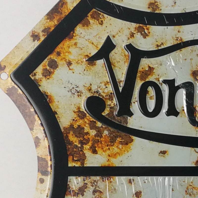 Ročník reliéfní kovové plechové cedule pro hospodskou výzdobu nebo varovný signál Retro plechové cedule Vintage ozdobné talíře Kovová stěna Art