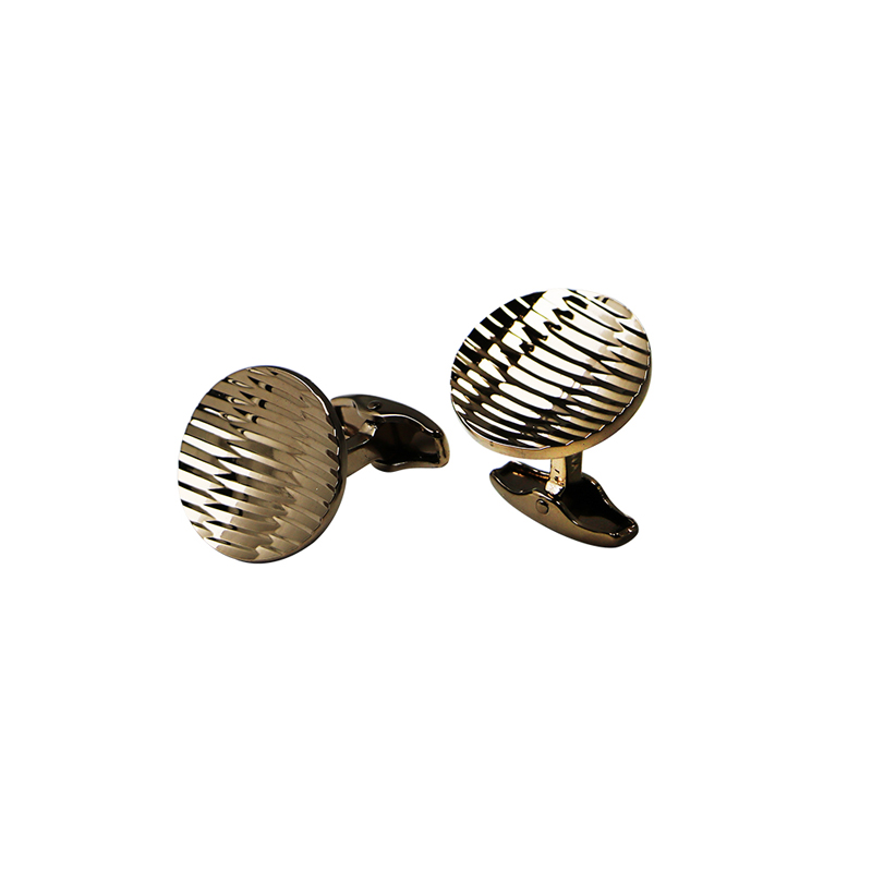 Růžové zlaté pruhy Unique Cuff Links