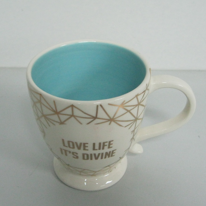 Logo Custom Gold Metallic Decal Promotion Ceramic Mug Coffee Mug