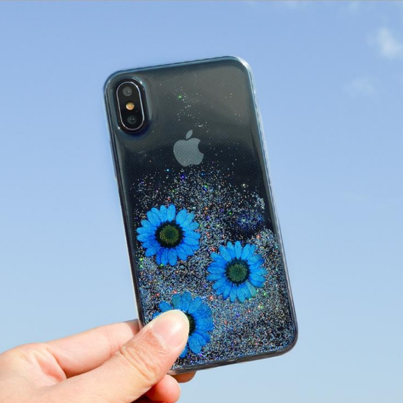 Výrobce Custom Fashion Apple iPhoneX special true dry flower embossing small fresh flower drop phone case