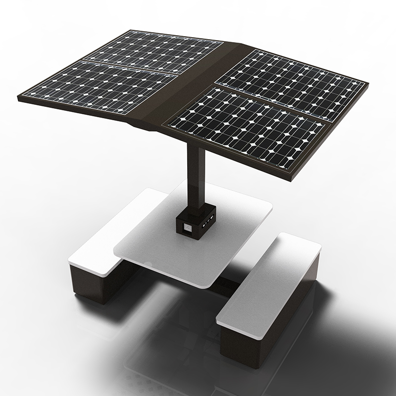 Vysoce kvalitní jedinečný design Urban Street Inteligentní nábytek Solární stolní lavice