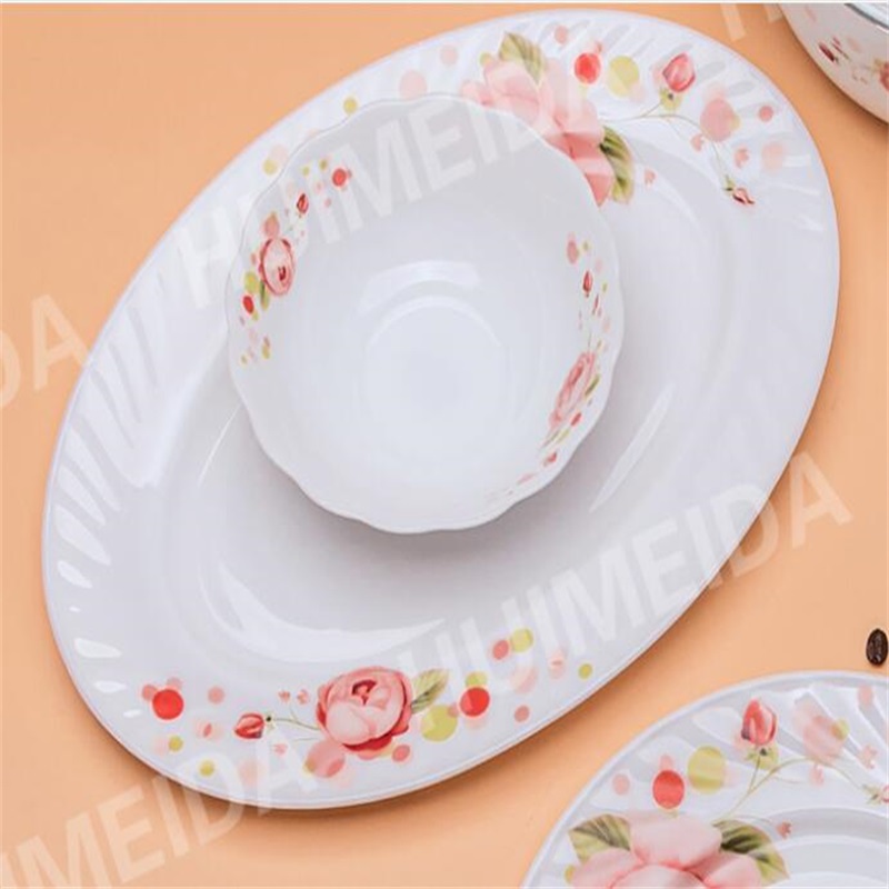 Sada skleněných skleněných skleněných skleněných desek … HYP OVAL PLATE