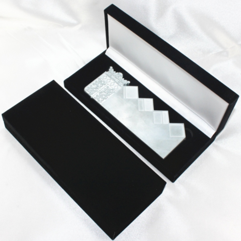 Položka V-13 obdélníková flanelette box pro 180*60mm více mincí, odznaky, medaile, atd.produkty.mmDobře.202*85*36, hmotnost asi 166g