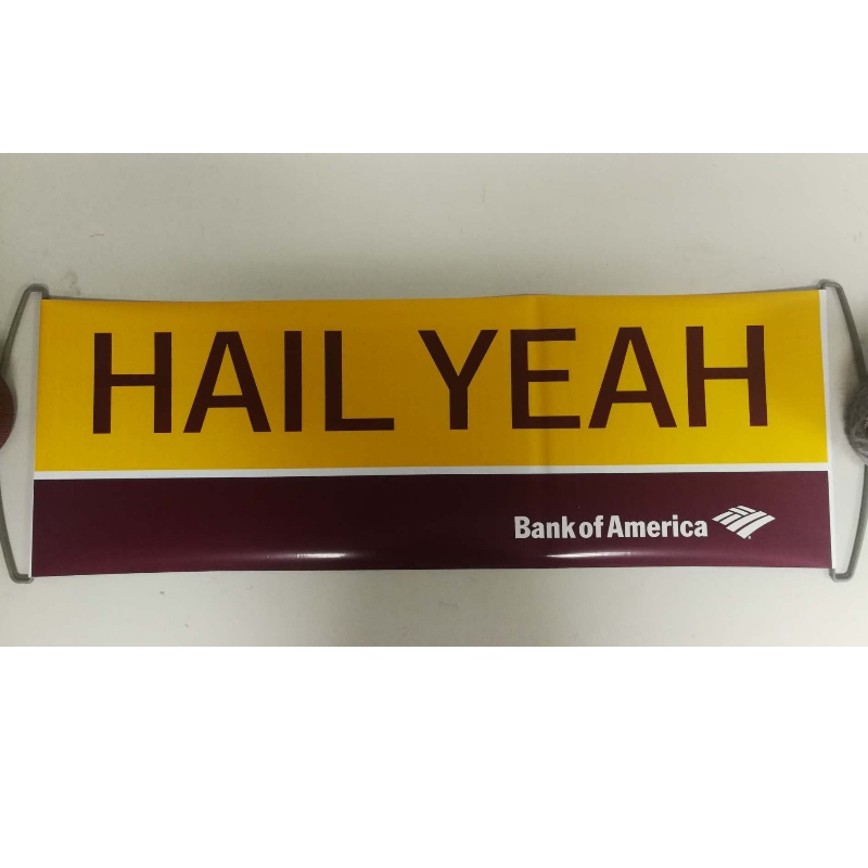 Vlastní Logo Hand Held Roller Banner- Redskins 24x68CM