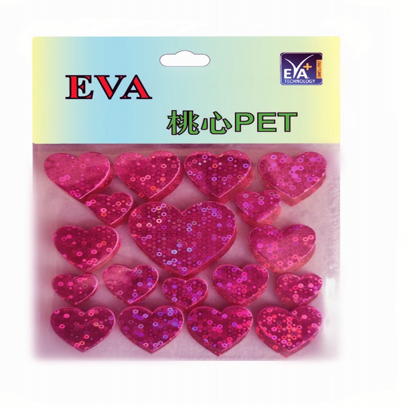 Tykadla PET Foam Glitters PET Foam Hearts PET