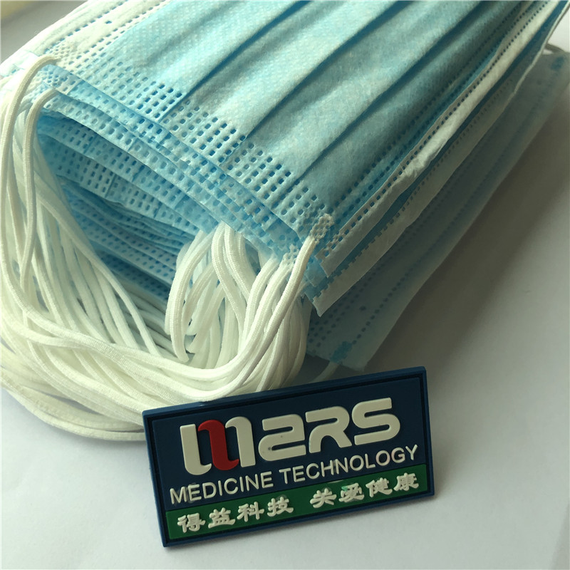 Velkoobchodní továrna 3ply netkaná jednorázová lékařská obličejová maska ​​s ušní smyčkou