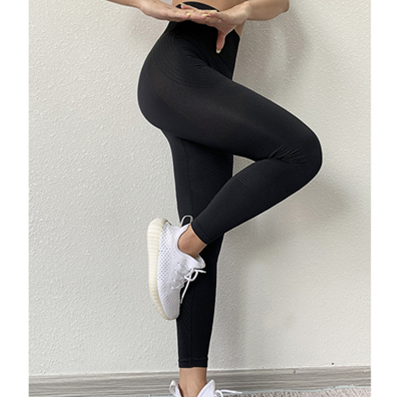 Těsné kalhoty jógové kalhoty s vysokým pasem pro ženy, které provozují sportovní fitness kalhoty