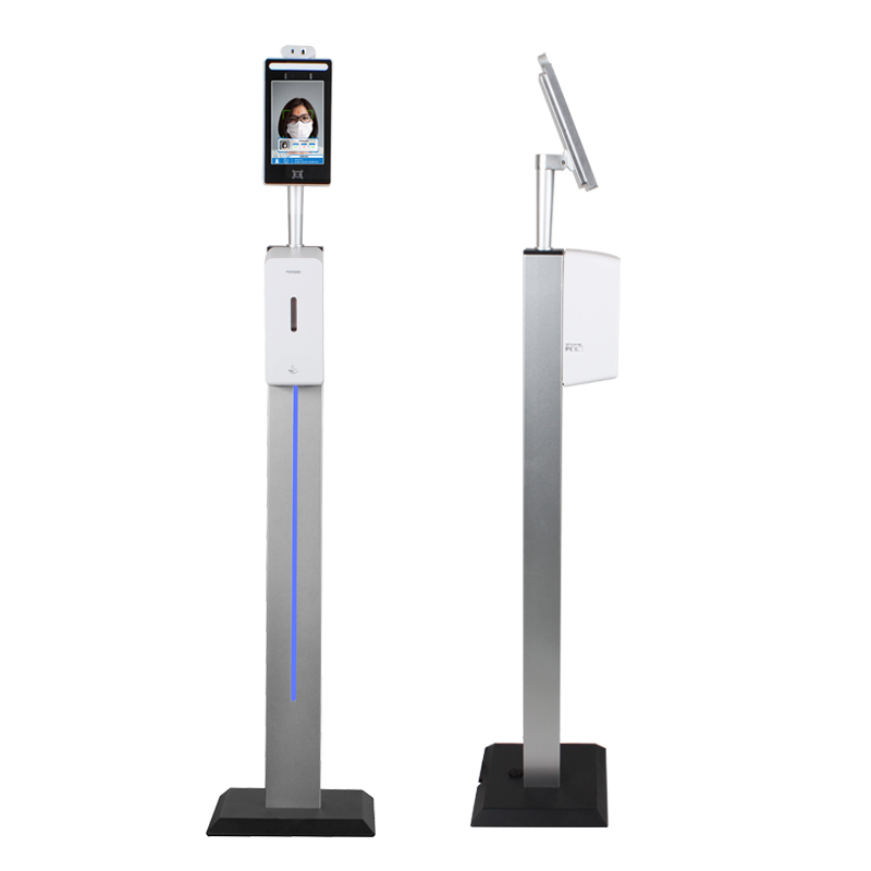 8-palcové bezdrátové rozpoznávání teploty obličeje lcd kiosk pro přístup do bezpečnostních dveří