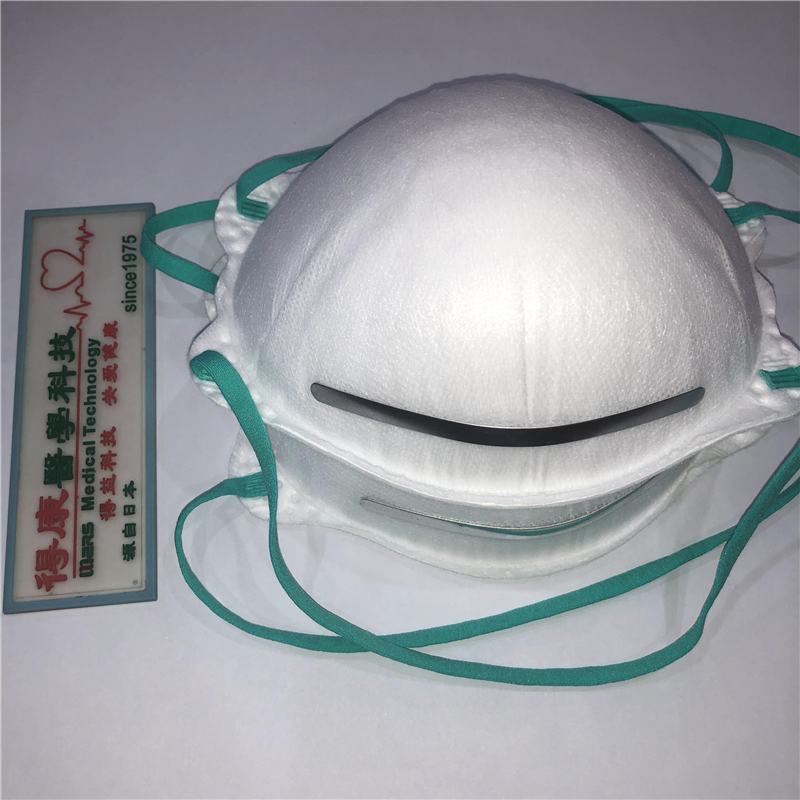 Jednorázová netkaná maska ​​ve tvaru polomasky N95 pro vlastní použití