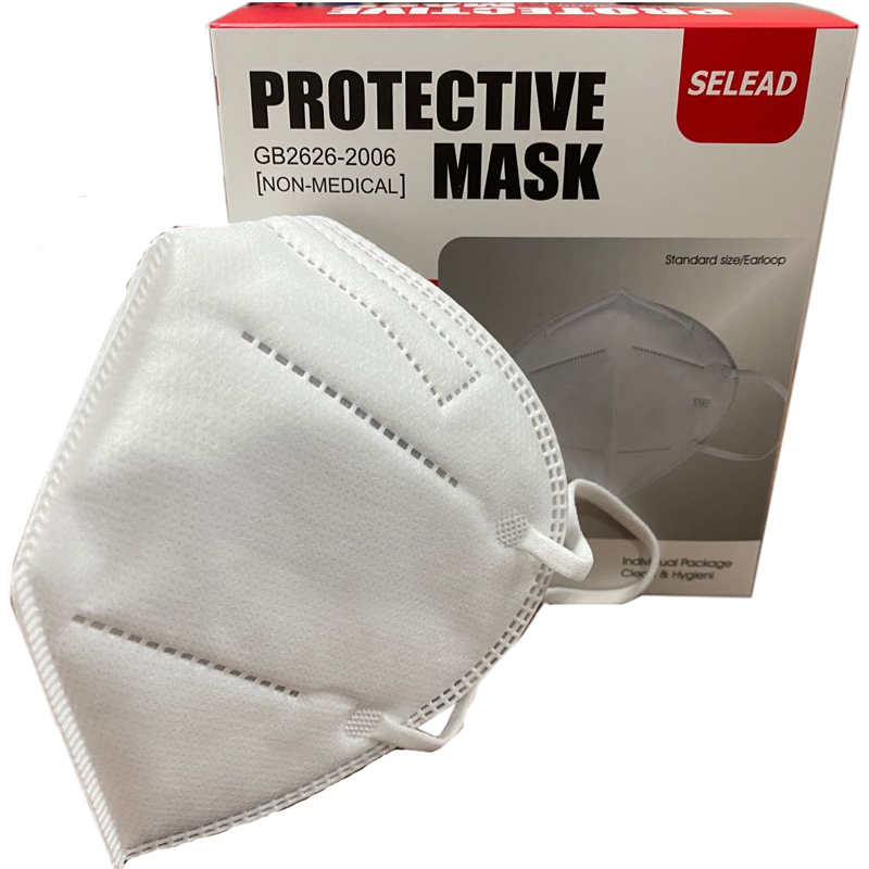 Likvidace 5 Ochranné jednotky Non-woven Anti Dust KN95 Obličejová maska