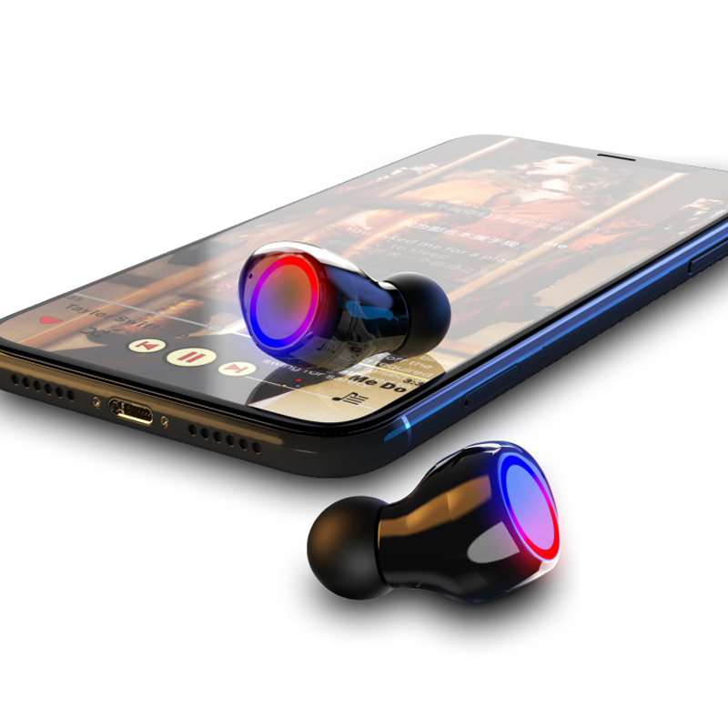 M12 Tws Sluchátka s náhlavní soupravou Bluetooth s funkcí Power Bank Ipx-5 Vodotěsné sluchátka