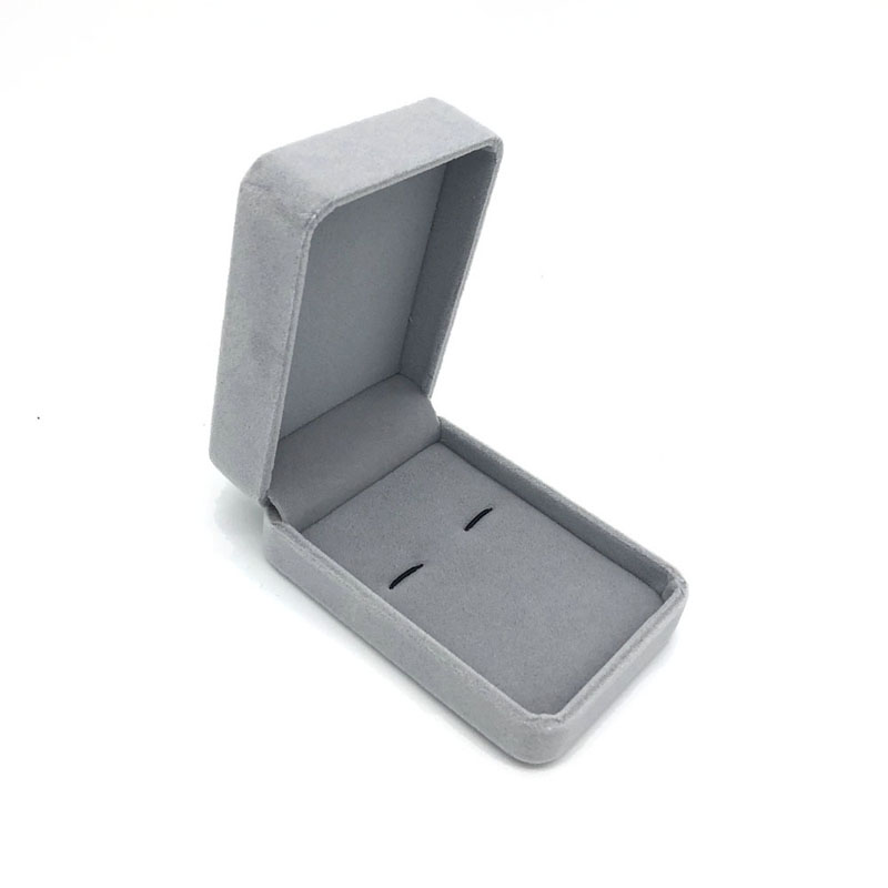 Vlastní manžetový knoflíček Šedý sametový box