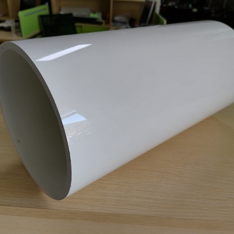 Vlastní zrcadlový efekt bílá Extruded pvc plastová trubka vyrobená v Číně