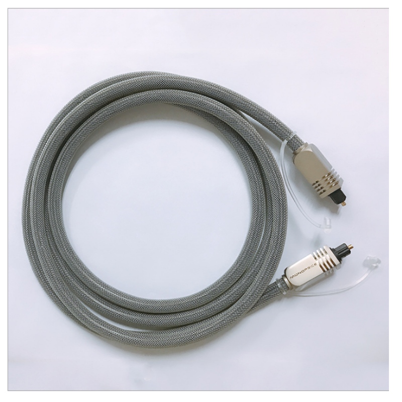 Upravený vysoce kvalitní SPDIF optický kabel z optických vláken z nerezových ocelových drátů oplétaných kabelů pro digitální přenosové kabely