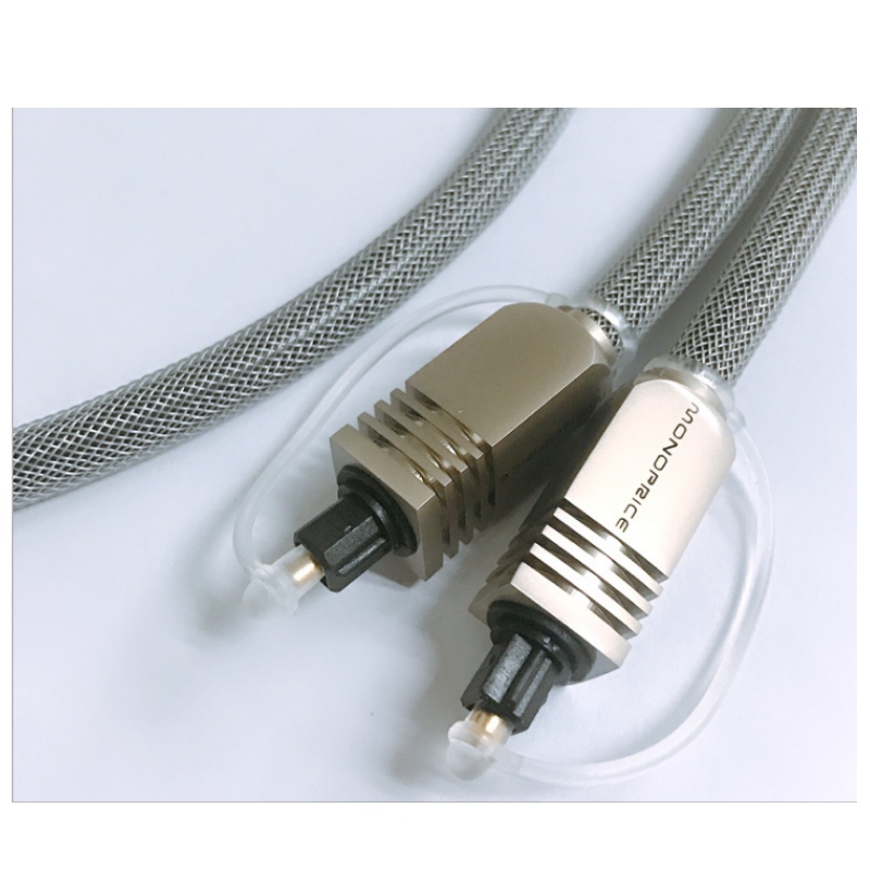 Upravený vysoce kvalitní SPDIF optický kabel z optických vláken z nerezových ocelových drátů oplétaných kabelů pro digitální přenosové kabely