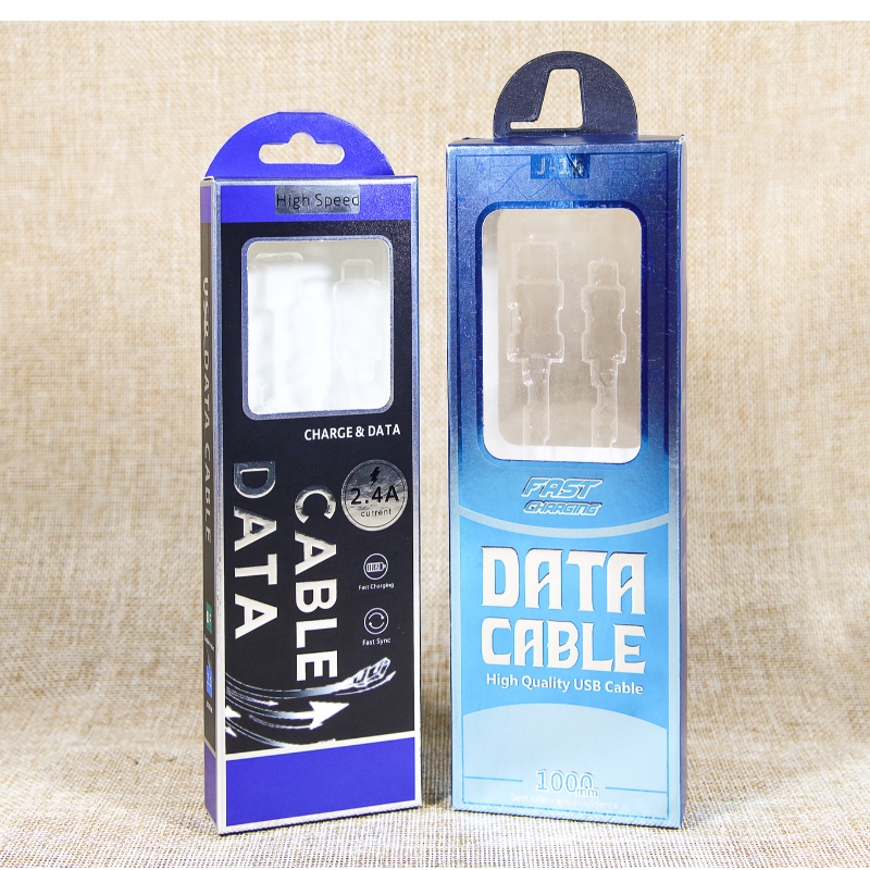 Vlastní papír tištěné obaly na USB kabely s blistrem