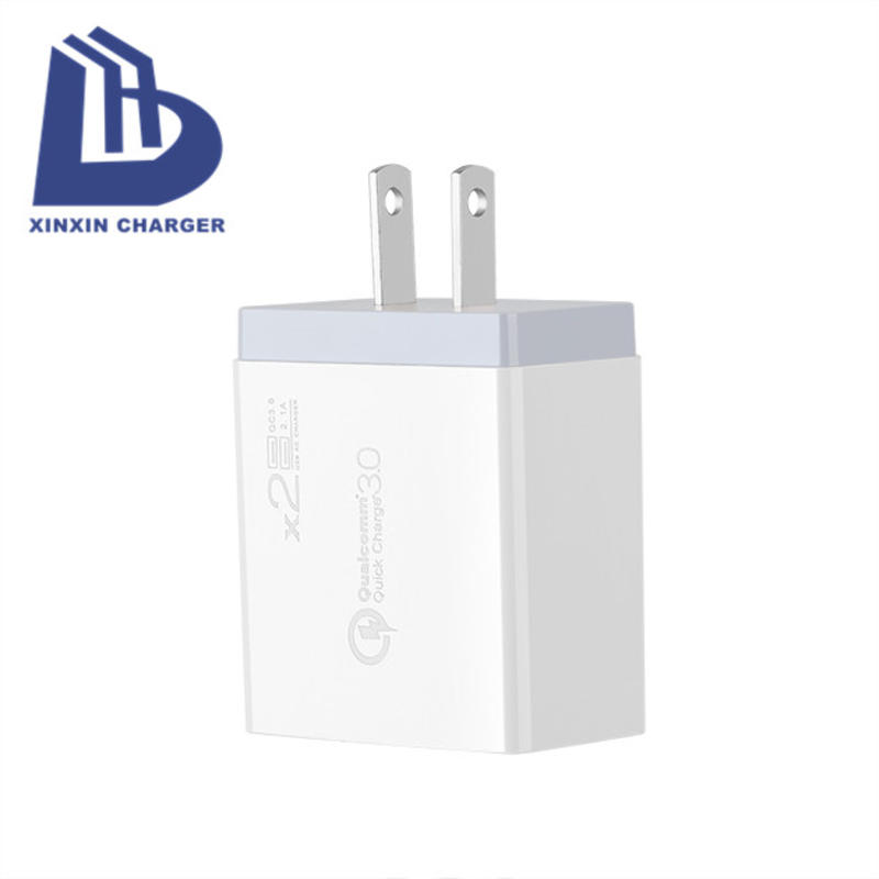 EU/US/UK PD 18W + 5V 2.4A 2 port USB C Fast Charger univerzální multicestovní nabíječka
