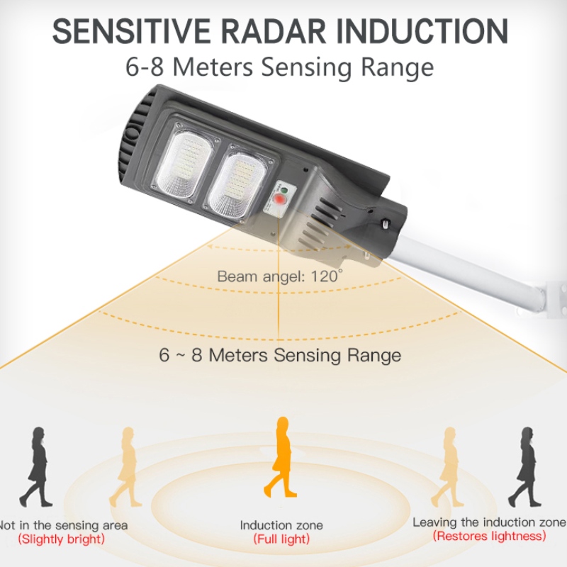 30W 60W 90W 120W Vše v jedné integrované Solarled Street Lamp