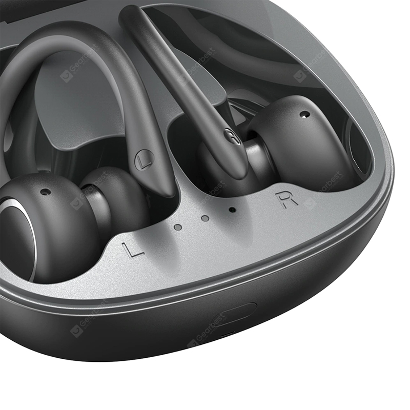 Baseus Encok W17 Sport Bluetooth Sluchátka Sluchátka TWS Bezdrátová sluchátka Headsety Podpora Qi Bezdrátové nabíjení Smart Touch IP55 Vodotěsné - Černá