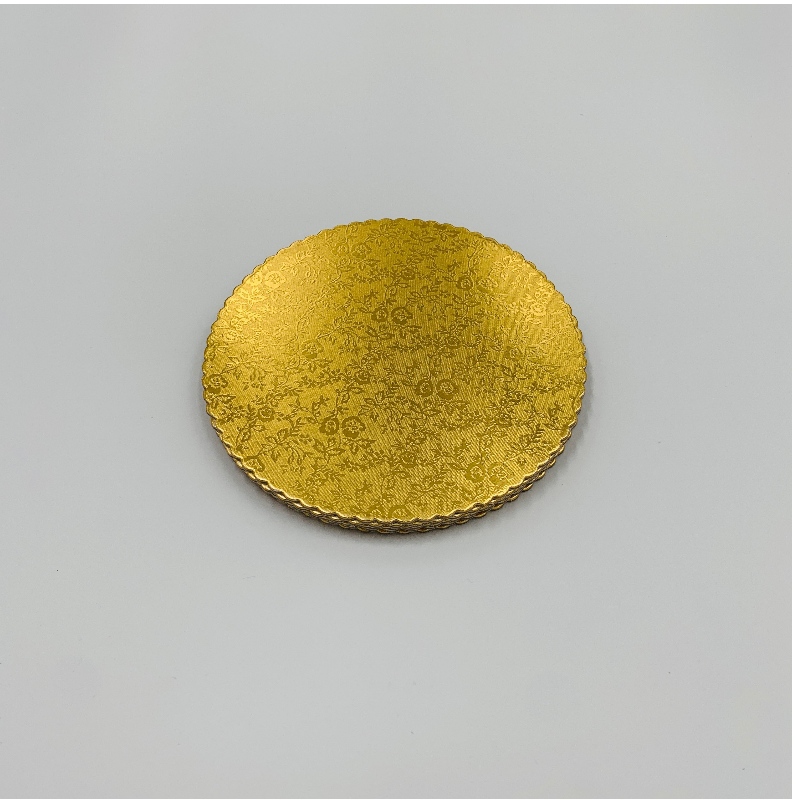 Oko catching Round Gold Cake Board for Cake Displaying
