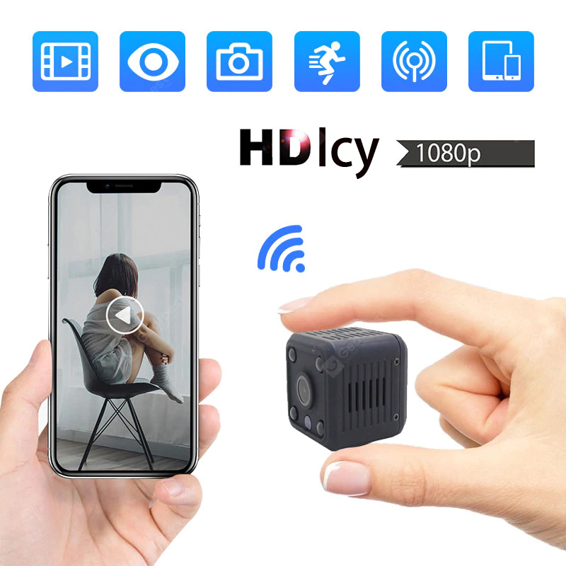 Icy 1080P HD mini kamera Ip kamera wifi mikro bezpečnostní kamera bezdrátový monitor Kamera 1080p CCTV noční vidění - 1080p kamera HD