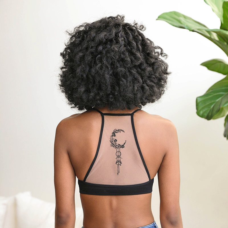 GA-5542 Dream Catcher Tattoo Bralette Vyšívací Síťová podprsenka móda dívkanahoru Bezešvé spodní prádlo
