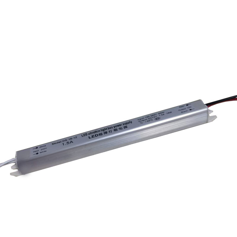 48W 12V 1.5A Led ultra tenký inteligentní nábytek spínací voděodolný zdroj napájení Čistící stroj Super Slim světelný box