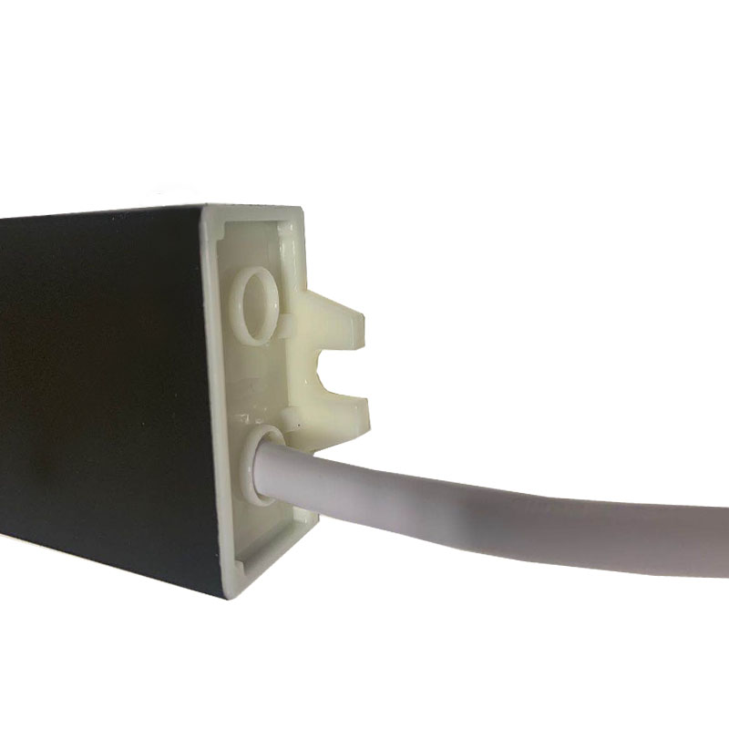8W-36v-0.22A Gray Black shell LED inteligentní nábytek napájení vodotěsný hliníkový čistič