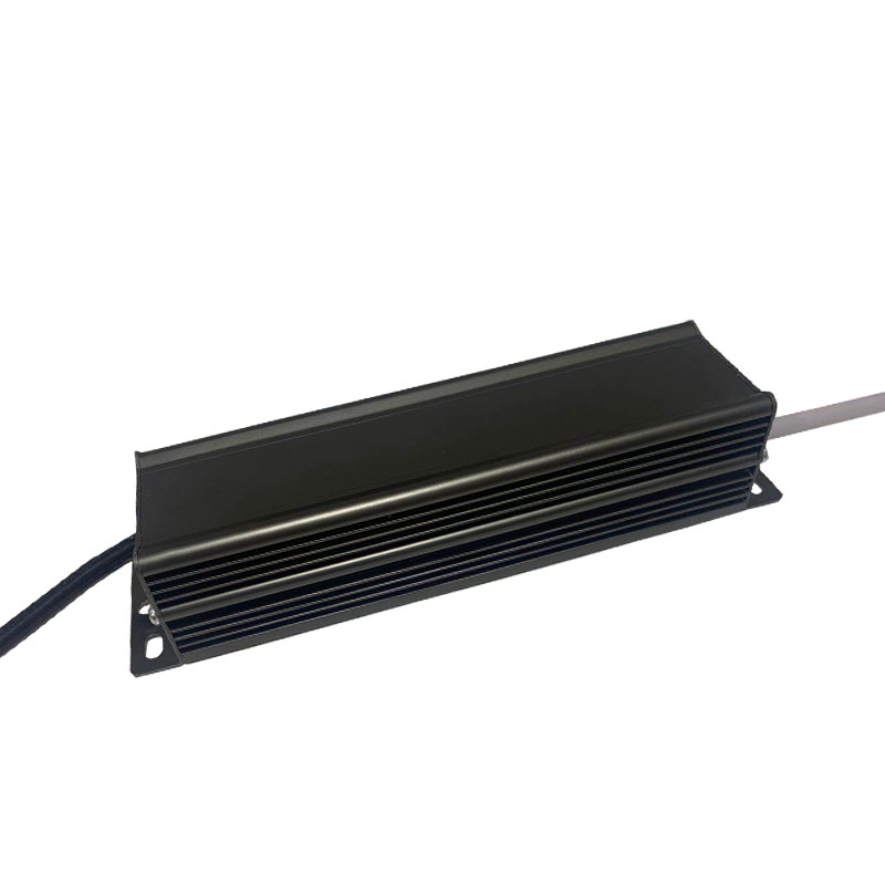 60w-12v stálý tlak vodotěsný hliníkový krunýř černý šedý ovladač