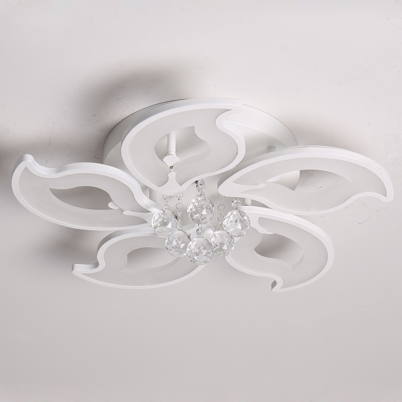 Stropní LED křišťálový lustr květinový tvar s 5/8/15 hlavami