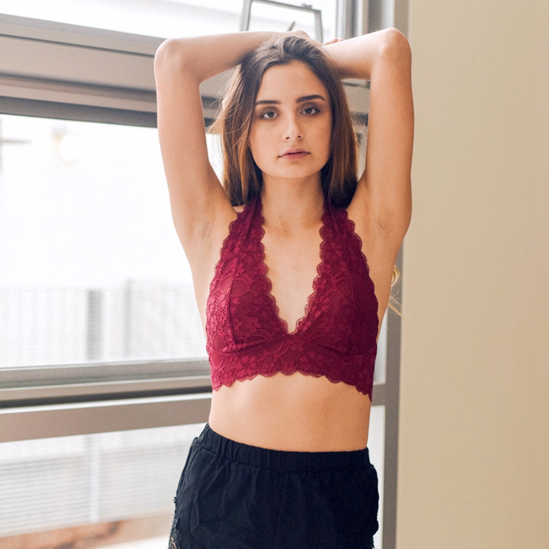 GA-5234 Grace Girl Krajka Halter Top Bralette Velkoobchod