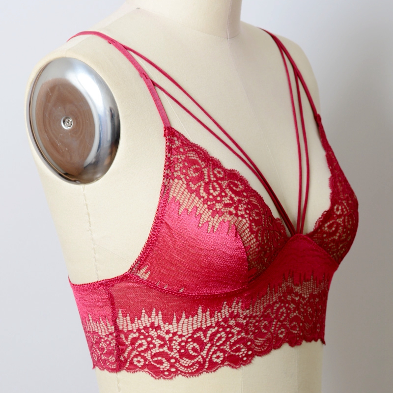 GA-5472 Grace Girl Cut Out Strappy Lace Bralette Velkoobchod