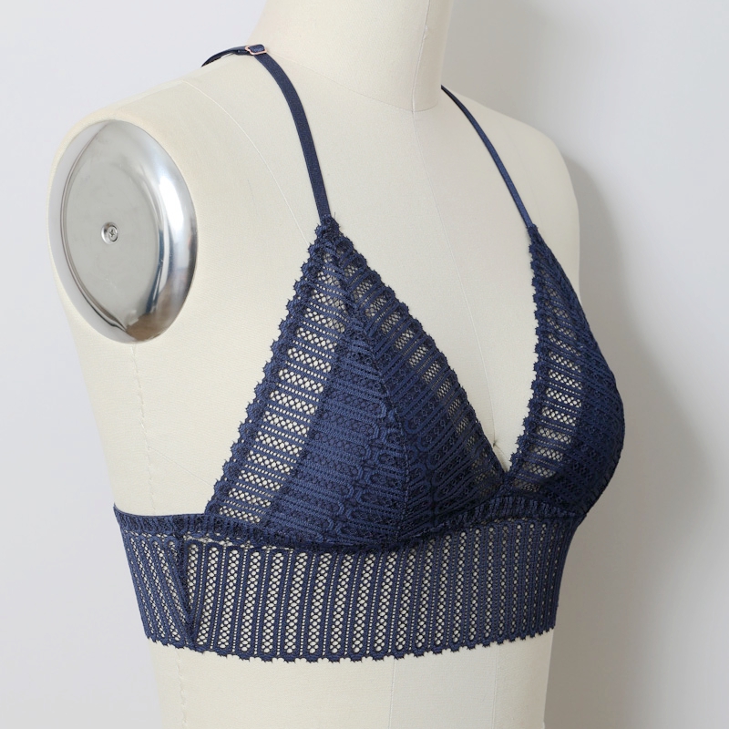 GA-5549 Grace dívka žebrovaná krajka boho racerback bralette