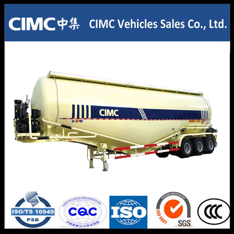 3 Axle Bulk cement Powder Tank Semi Trailer