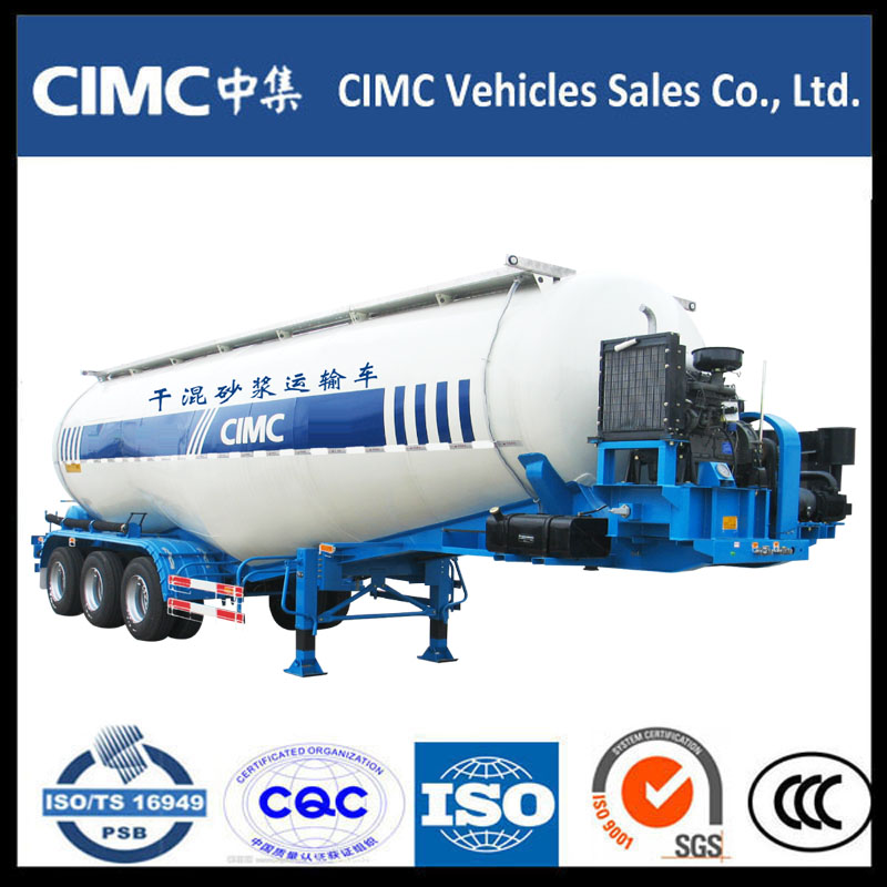 3 Axle Bulk cement Powder Tank Semi Trailer