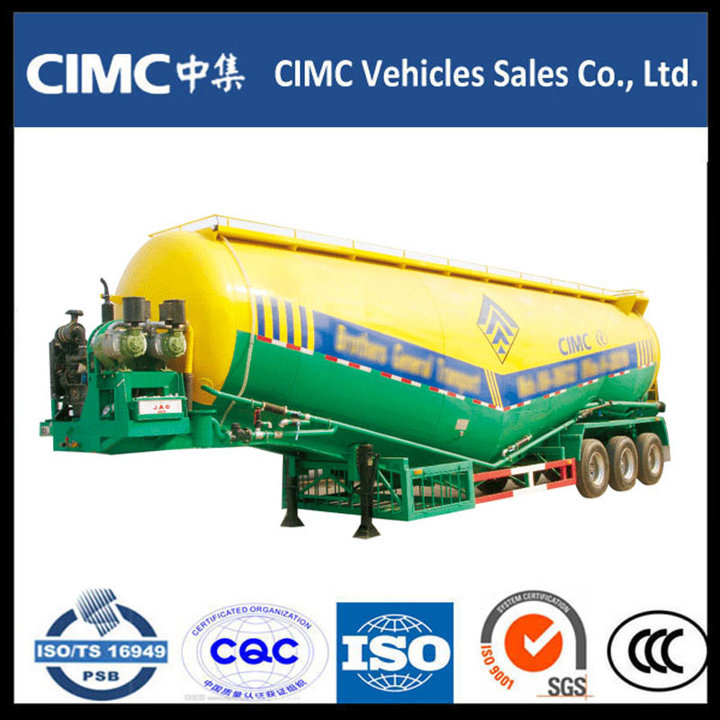 3 Axle Bulk cement Powder Tank Semi Trailer