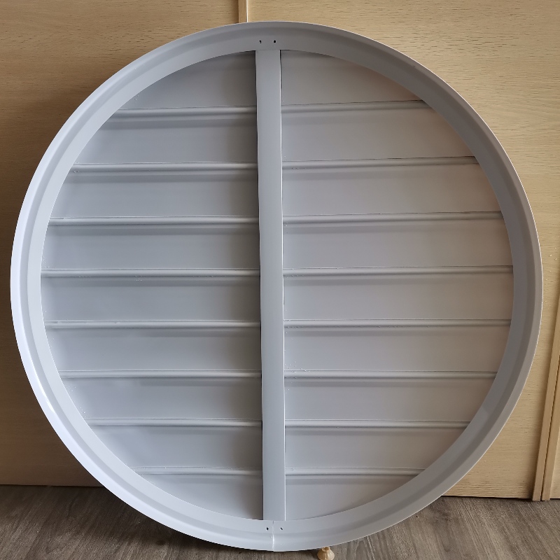 Round pvc ventilační závěrky profil PVC rolety pro ventilátory systému automatického ventilátoru pro větrací průmysl