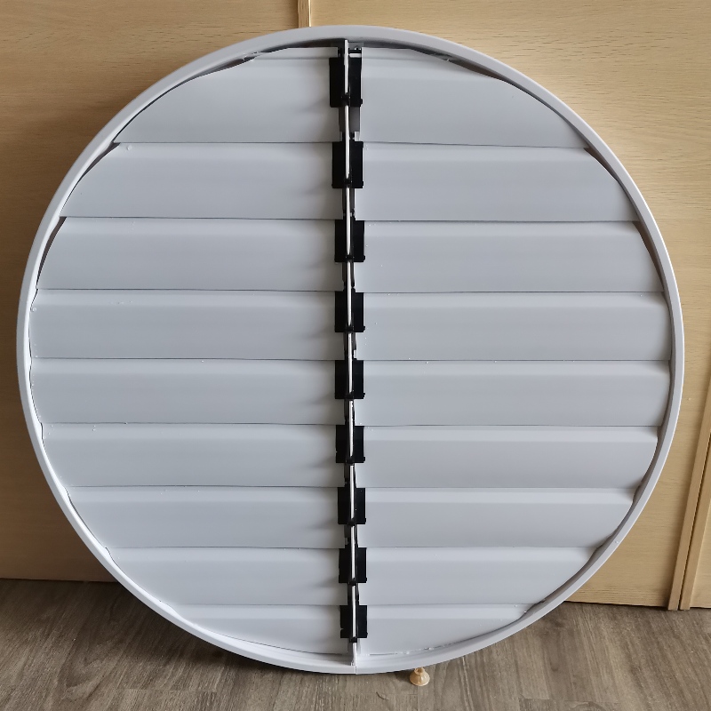 Round pvc ventilační závěrky profil PVC rolety pro ventilátory systému automatického ventilátoru pro větrací průmysl