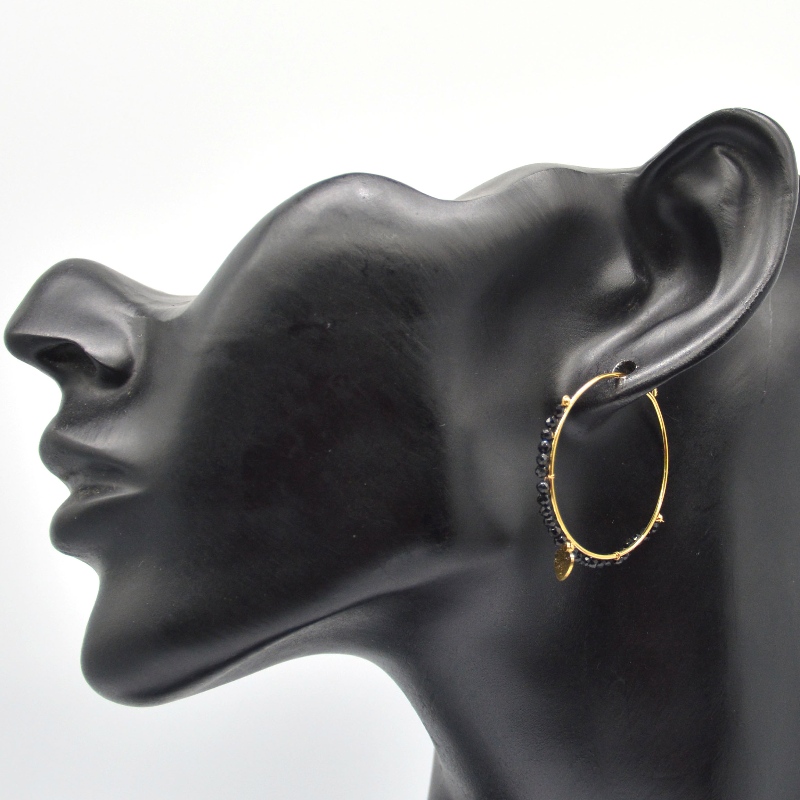 Kulaté náušnice, korálky, etnický styl, retro, bohémský styl, kruhové náušnice, dámský styl, hvězdný bohémský styl, přívěšek, Čína továrna na zpracování šperků Ruifanbao