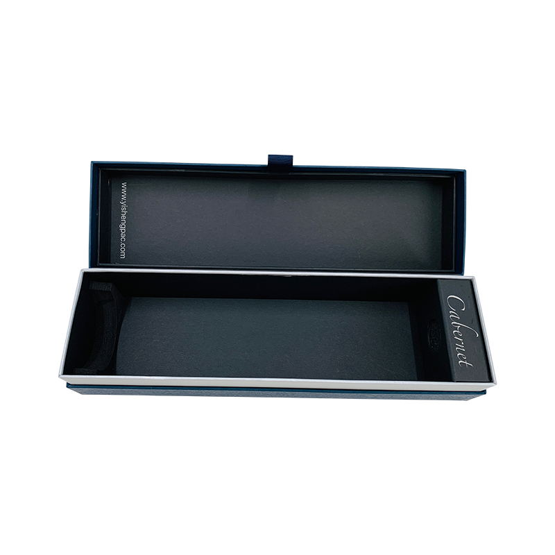 Dárková krabička na tmavě modré víno Dárková krabička na šampaňské Luxusní a elegantní